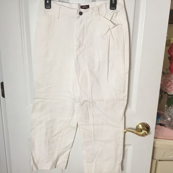 Lee Riders’ Casuals Women’s Size 6 Straight-Leg Cropped Jeans in White Denim - Picture 4 of 12